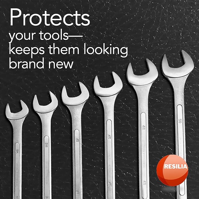 RESILIA Work Bench Mat - 22" X 96" X 0.06" Scratch-Resistant PVC Mats - Protect Your Workbench, Table, or Tool Station from Painting, Woodworking, Crafting, Building, & More, Black, Made in USA