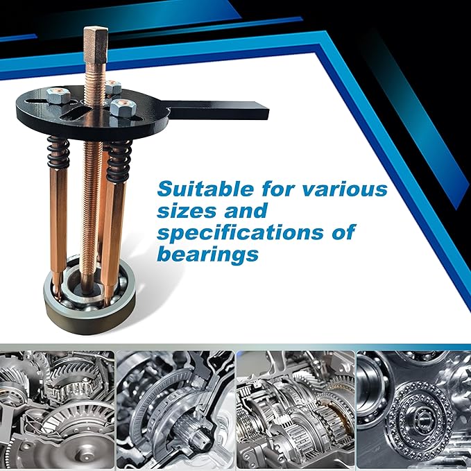 36 in1 Bearing Puller Separator Kit, Inner Bearing Puller Set, Blind Hole Bearing Puller Bearing Removal Tool with Spanner and Socket for Repair Motorbikes Car and Other Machinery.