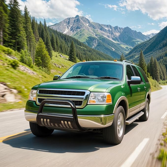 AUTOSAVER88 Bull Bar Compatible for 05-15 Toyota Tacoma 3" Tube Brush Push Grille Guard Front Bumper (Black)