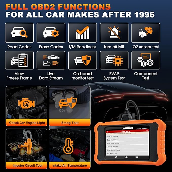 2025 LAUNCH Creader Elite V2.0 fit for Toyota Lexus Bi-Directional Scan Tool, Full System OBD2 Scanner, All Reset Service Code Reader, AUTOVIN, ECU Code, Battery Registration, Lifetime Free Update