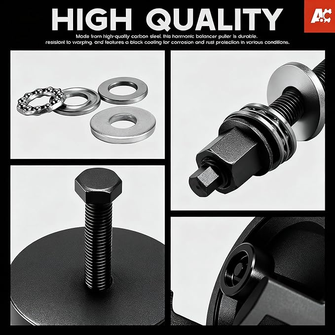 for GM 25264 Harmonic Balancer Puller and 551141 Crank Pulley Install Tool Harmonic Balancer Installation Tool Replacement for GM LS Series Engines 1997-UP