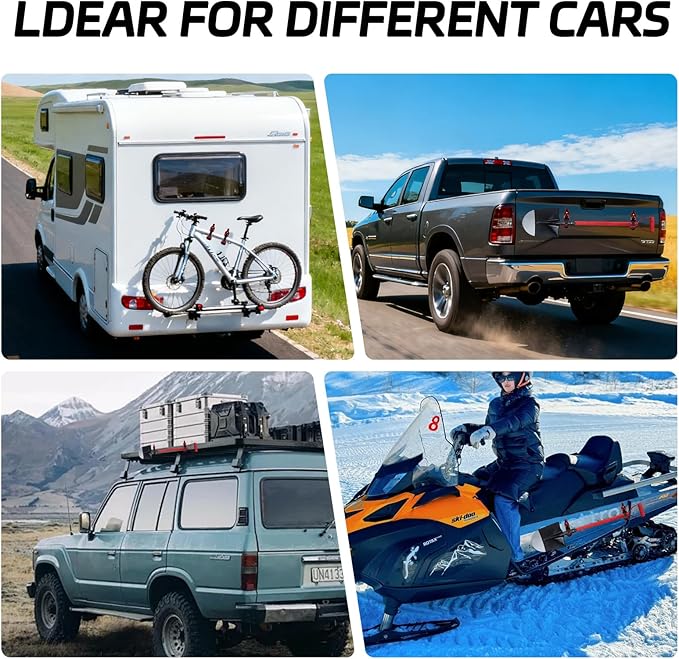 8Pcs Red Car Accessories - Metal Rubber Clamp Wall Mounting Brackets, Quick Release Axe Holder & Shovel Mount for Roof Rack, Truck, Boat, Military Equipment & Tools, Fits 0.67–1.57" Tools