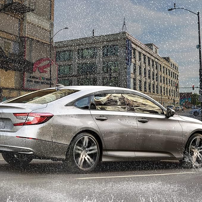 ACLONG Smoke Rain Guards Fit for Honda Accord 2018 2019 2020 2021 2022 Tape-On Side Shatterproof Window Visor, Window Deflectors, 6-Piece Set