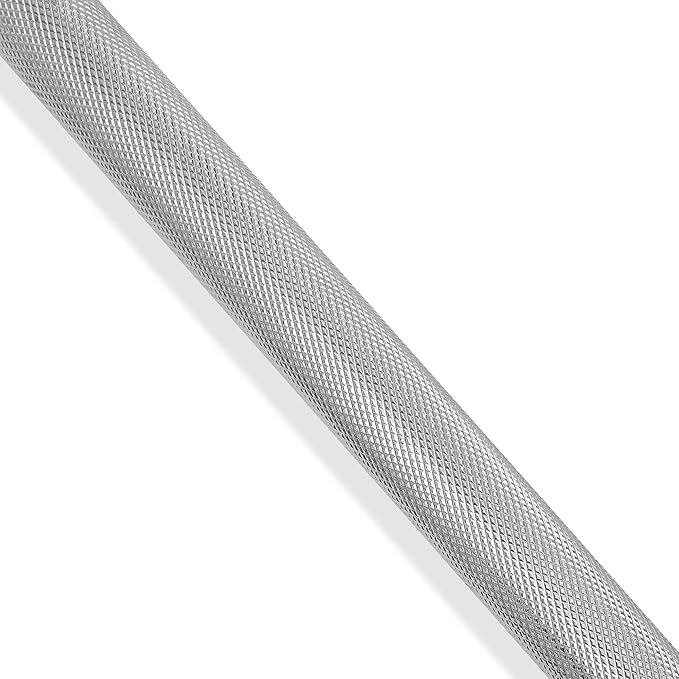 Philosophy Gym 1" Standard Weightlifting Barbell - Threaded Straight Bar with Star Collars