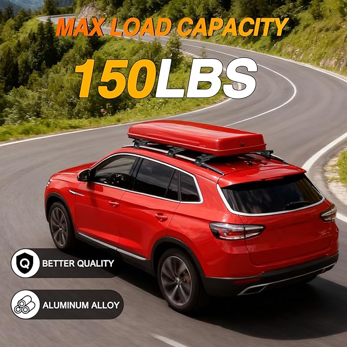 Nilight Roof Rack Cross Bars Fit for Jeep Compass MP 2017 2018 2019 2020 2021 with Raised & Flush Rails Fixed Point,Adjustable Aluminum Car Crossbars for Cargo Carrier Luggage Box Kayak Tent Snowboard