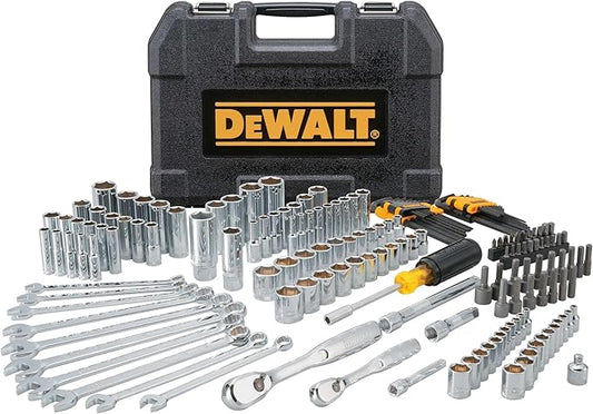 DEWALT Mechanics Tool Set, 1/4 and 3/8 Inch Drive, SAE, 172-Piece (DWMT81533)