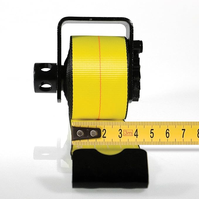 US Cargo Control Storable Weld-On Tie Down Winch, Bottom Mount Winch for Truck and Trailer Tie Down, Heavy Duty Steel for High Strength Weld-On Application, 4 Inch, Black