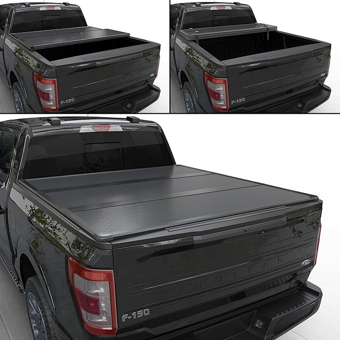 Hard Tri-Fold Truck Bed Tonneau Cover Compatible with 2015-2026 Ford F150 5.5 FT Bed (66")