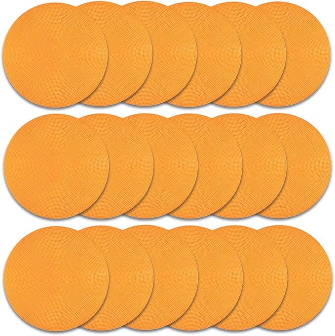 Spot Markers Rubber Floor Dots 9inch Non Slip Agility Dots Flat Cones for Kids Sports Soccer Basketball Training, Social Distancing, Preschool Kindergarten Classroom