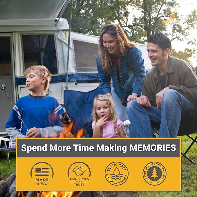 Unique RV Digest-It+, Extra-Strength RV Toilet Treatment - Liquifies Waste and All Brands of Toilet Paper - Odor Eliminator 32 oz (3-Pack)