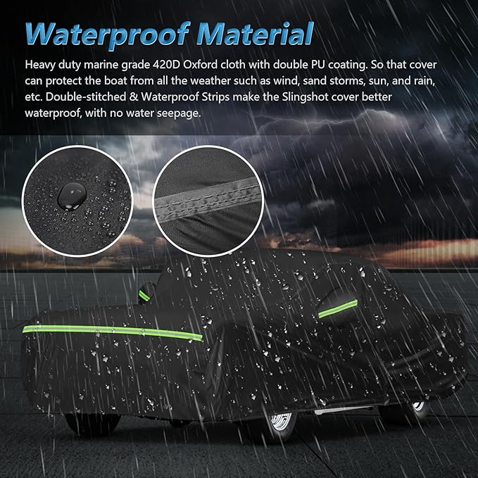 Waterproof Car Covers for Chevrolet Bel Air/150/210 1950-1957 Sedan/Coupe/Hardtop, 420D Oxford Cloth Sun Heat Protection Outdoor Full Covers with Driver Side Zipper Windproof Heavy Duty All Weather