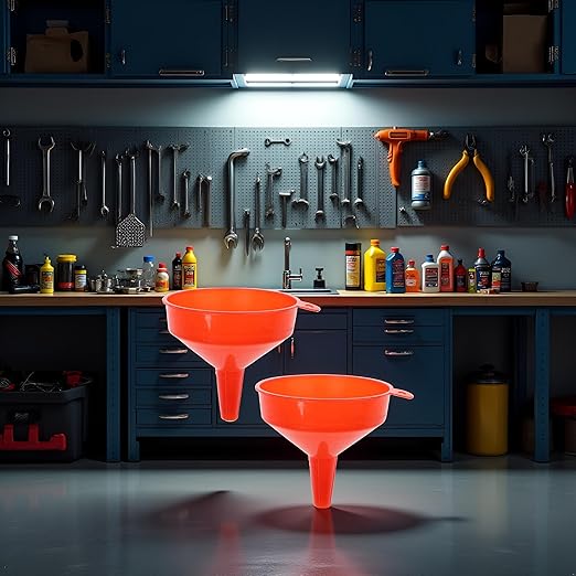 2Pcs Filling Funnel Spout Pour Engine Oil Tool Petrol for Car for Car Motorcycle Truck Vehicle, Oil System Tools