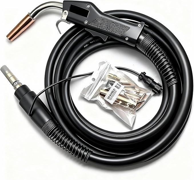 Havey Duty Mig Welding Gun 250A 15' Replacement for Tweco #2 fits Miller Mig Welder (15ft 250A Mig gun for Miller adapter)