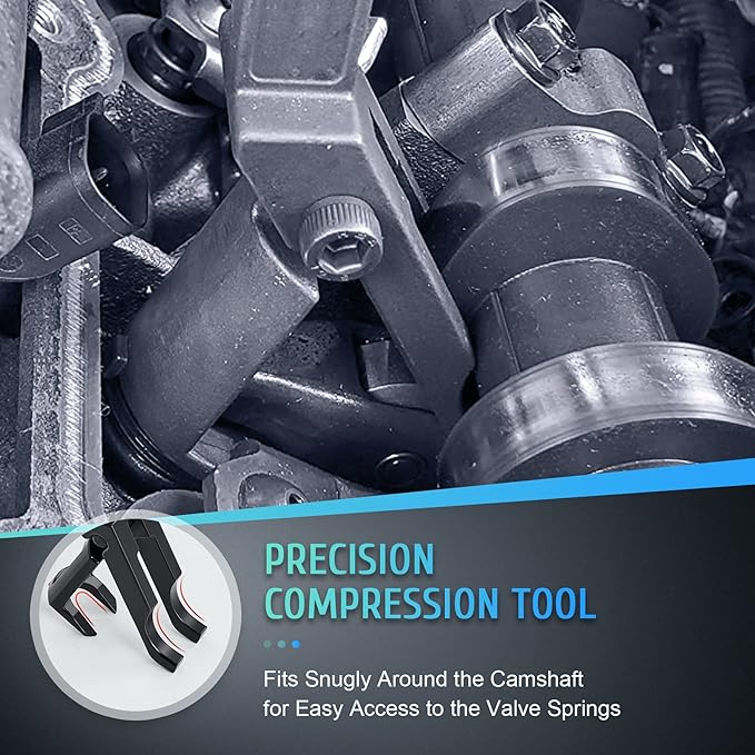 Orion Motor Tech Valve Spring Compressor, Valve Spring Removal Tool Compatible with Ford Lincoln Mercury 4.6L 5.4L 2V and 6.8L 2V Engine, 2-Valve Engine Valve Spring Seal Retainer Compression Tool