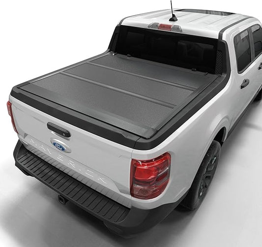 Low Profile Hard Folding Truck Bed Tonneau Cover Fits 2022-2026 Ford Maverick 4'6" Bed (54.4")