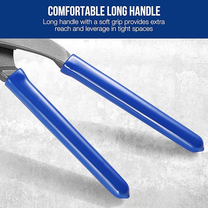 WORKPRO Oil Filter Wrench Set, 9" & 12" Adjustable Oil Filter Removal Pliers Tools, Ideal for Engine Filters, Cars, and Trucks, 2-piece