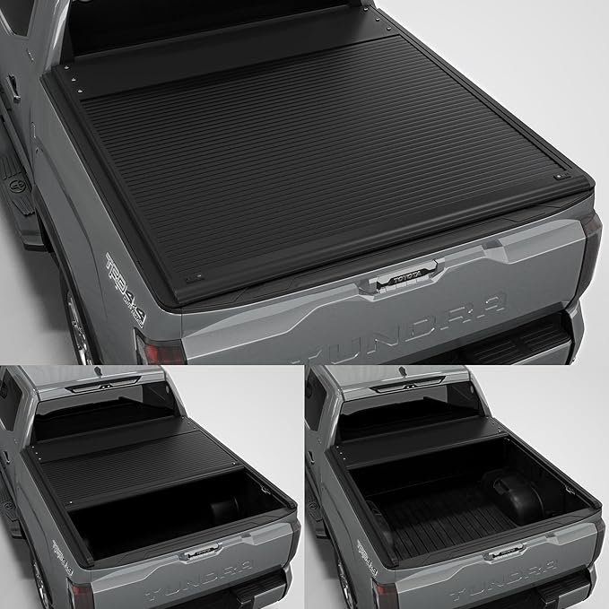 Aluminum Retractable Tonneau Cover Fits 2022-2026 Toyota Tundra 6'6" Bed (78.7")