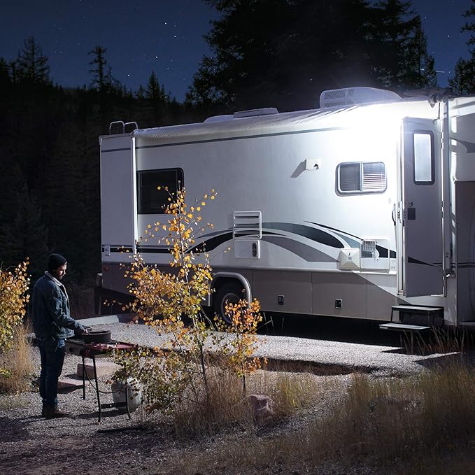 Lumitronics RV Trailer Camper 5th Wheel LED Round Surface Mount Scare Light, Mounting Gasket Included