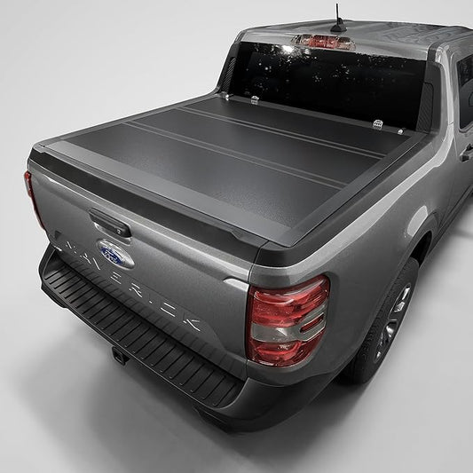 Tutel Low Profile Hard Shell Folding Truck Bed Tonneau Cover|Fits 2022-2026 Ford Maverick 4'6" Bed (54.4") - TTLTMLPT037
