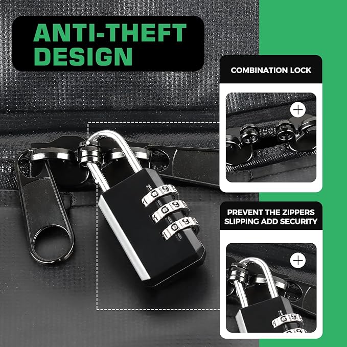 Kingfun Rooftop Cargo Carrier – Waterproof 21 Cubic Feet Car Roof Bag Fit All Vehicles with/Without Roof Rack, Includes Anti-Slip Mat, 8 Reinforced Straps & 6 Door Hooks, Lashing Straps, Luggage Locks