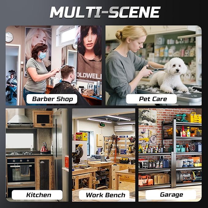 Rolling Shop Stool with Wheels,Mechanic Garage Stool Chair with Adjustable Height 15.55"-18.3",Heavy Duty Swivel Roller Seat for Garage,Salon and Tattoo Beauty, Blue