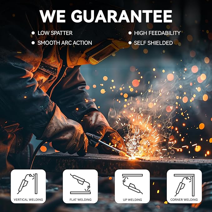 Mig Welding Wire - ER70S-6 .035"(0.9 mm)- 10 Pound Spool - Mild Steel MIG Solid Welding Wire,Low Splatter and High Levels of Deoxidizers 1PCS