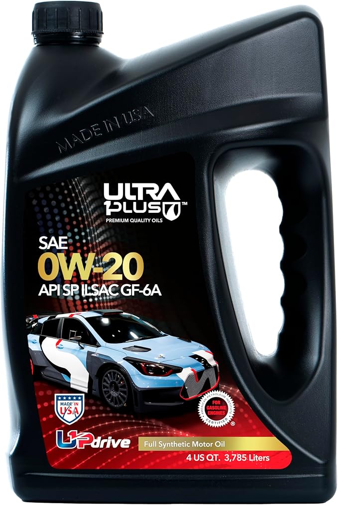 ULTRA 1PLUS SAE 0W-20 Full Synthetic Oil API SP ILSAC GF-6A - 0W20 Motor Oil, 1 Gallon