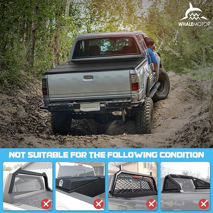 Hard Folding Truck Bed Tonneau Cover Compatiable with Ford Super Duty 8.2 FT Long Box, 1999-2025 F250 F350 F-250 F-350, Tri Fold Style
