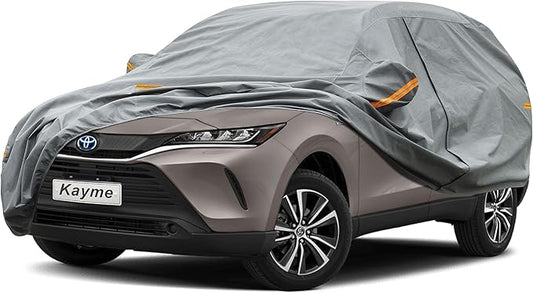 Kayme Heavy Duty SUV Car Cover Custom Fit Toyota Venza (2008-2025) Waterproof All Weather for Automobiles, Full Exterior Covers Sun Rain UV Protection.（Deliver About 3-10 Days）