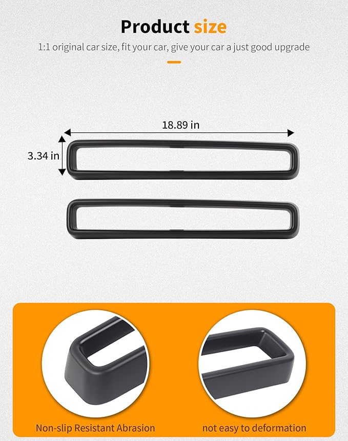 Hoolcar Front Grille Radiator Grille Insert Cover Grillwork Trim Compatible with Dodge Challenger 2015-2024, Exterior Accessories, Matte Black, 2pcs