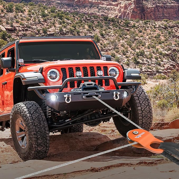 Nilight 10 Ton Winch Snatch Block Towing Pulley Blocks 22,000 LBS Capacity, Winch Hook Accessories, Heavy Duty Offroad Recovery Accessory for Truck, Tractor, ATV & UTV