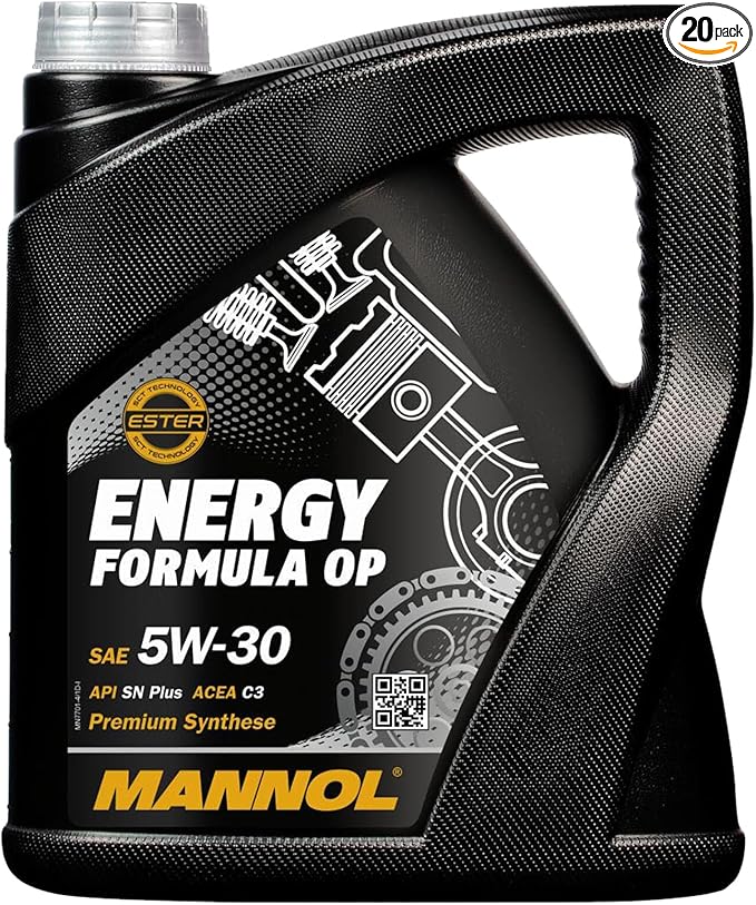 Energy Formula OP 5W-30 Motor Oil by MANNOL - 7701 Premium Synthese Engine Oil for OPEL and GM Vehicles, Car Oil 4L