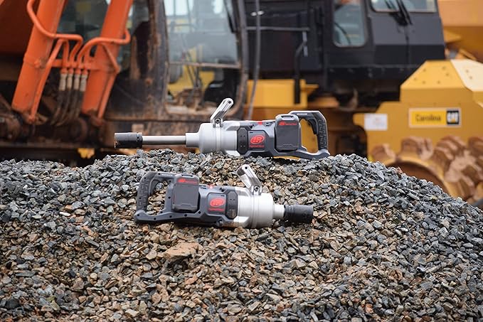 Ingersoll Rand W9691-K2E 20V High-Torque 1" Cordless Impact Wrench Kit, 2 Batteries and Charger, 6" Extended Anvil