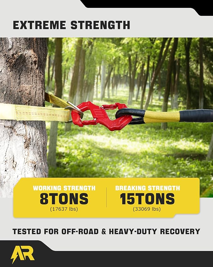 3/8" S Tow Hook, G80 Steel Quick Winch Shackle 33,000Lbs Break Strength, Heavy Duty Off-Road Recovery Connect Hook for SUV, Truck, Trailer & Towing Applications, Red