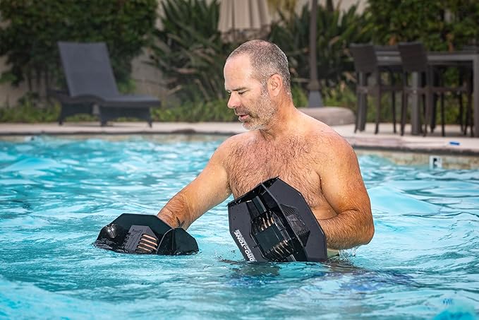Hydro Tone - HYDRO-BELL Pool Weights for Water Exercise Pair | Water Weights | Functional Strength Training with Pool Weight | Aquatic Exercise Equipment | Quick Start Guide