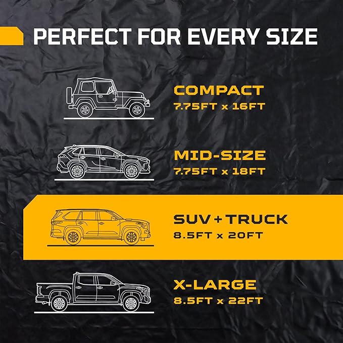 AutoFloorGuard Heavy-Duty Garage Containment Floor Mat for SUVs & Trucks, 8'6" x 20'