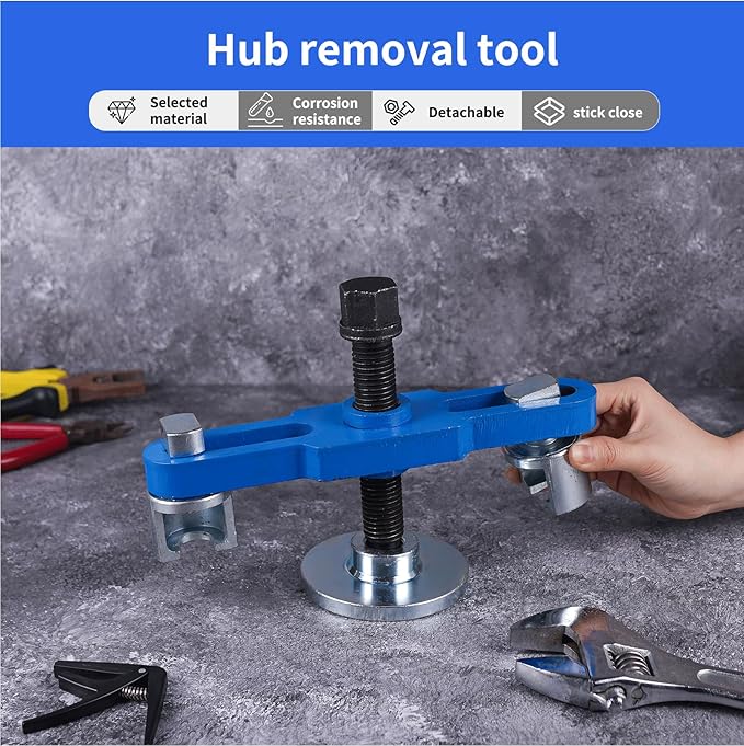 Rear axle hub Puller, hub Removal Tool, Heavy-Duty Drive axle hub Bearing Puller, Suitable for 6-8 Transport Trucks and Equipment, Making Maintenance Work Easier and Faster