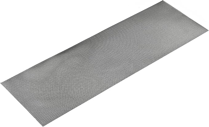 AggAuto 47x16 inches Car Pickup Truck Grill Mesh Spoiler Bumper Vent Aluminum Alloy Automotive Grille Insert Air Intake Racing Rhombic Hole 4x8mm Black