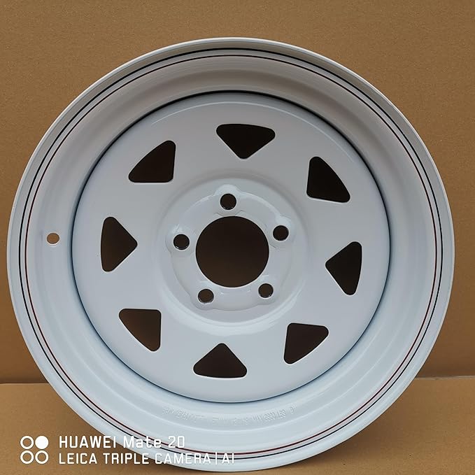 Steel whee 15X6J 5X4.5inch BCD:3.31inch Offset0 8Spoke Load:2860 18.96 lbs TR600Hp (Silver)