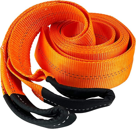HFS(R) Tree Saver, Winch Strap, Tow Strap 30,000 Pound Capacity (Orange, 3X30FT)