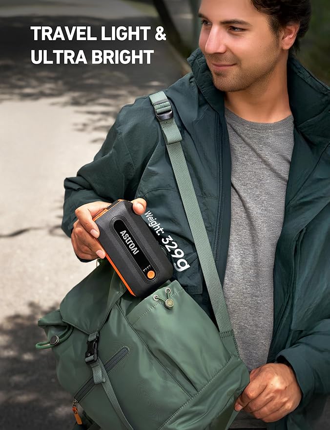 AstroAI B8 3000A Car Battery Jump Starter, 12V Jump Starter Battery Pack (up to 9.0L Gasoline and 7.0L Diesel Engine), Portable Jump Box with 3 Modes Flashlight and Jumper Cable