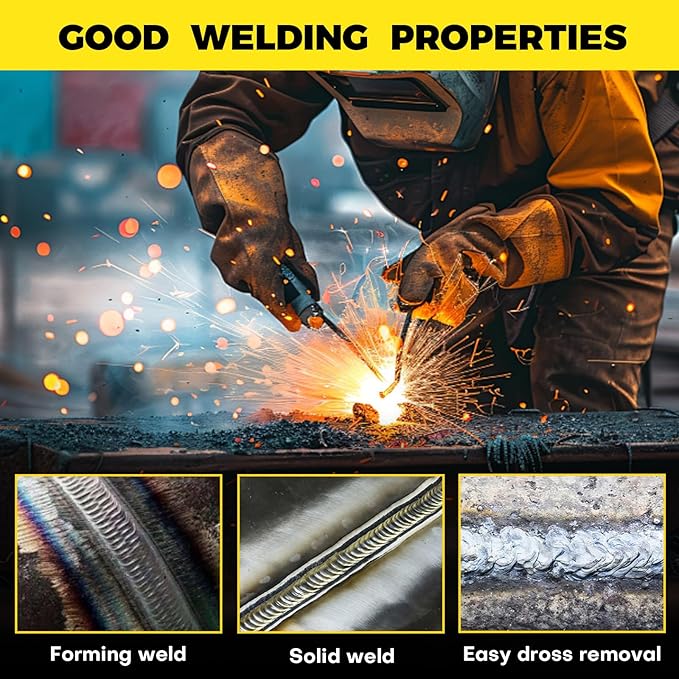 E6013 Welding Rods 3/32" 4.4LB - Carbon Steel Stick Electrodes with Low Spatter & Easy Slag Removal for ARC Welding, Home Repair, Construction