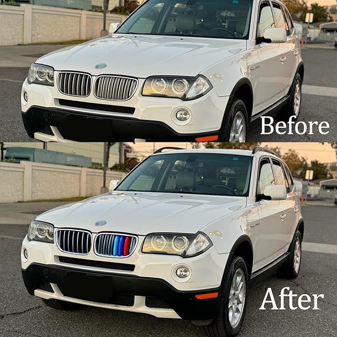 Automotive Grille Inserts for BMW X3 2003-2006 7-Beam,Front Grill Accessories
