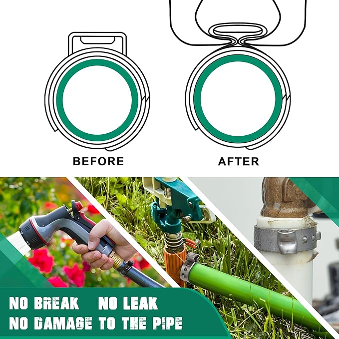 150 Pack 1/2 Inch Pex Clamps,304 Stainless Steel Pex Cinch Clamps Stepless Pex Crimp Rings PEX fittings Pinch Clamps,Single Ear Hose Clamps for Pex Tubing Pipe