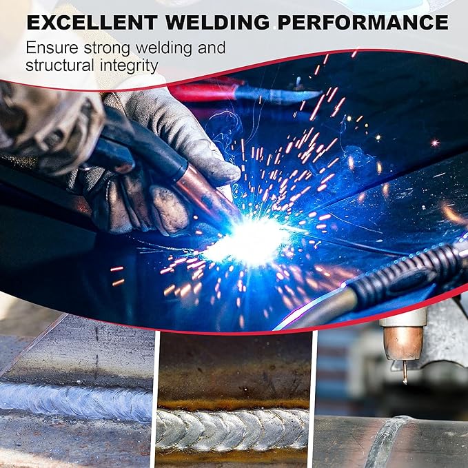 ER70S-6 .035-Inch on 10-Pound Spool Carbon Steel Mig Solid Strong ABS Plastic Spool Welding Wire For All Position Gas Welding (0.035-Inch10 LB)