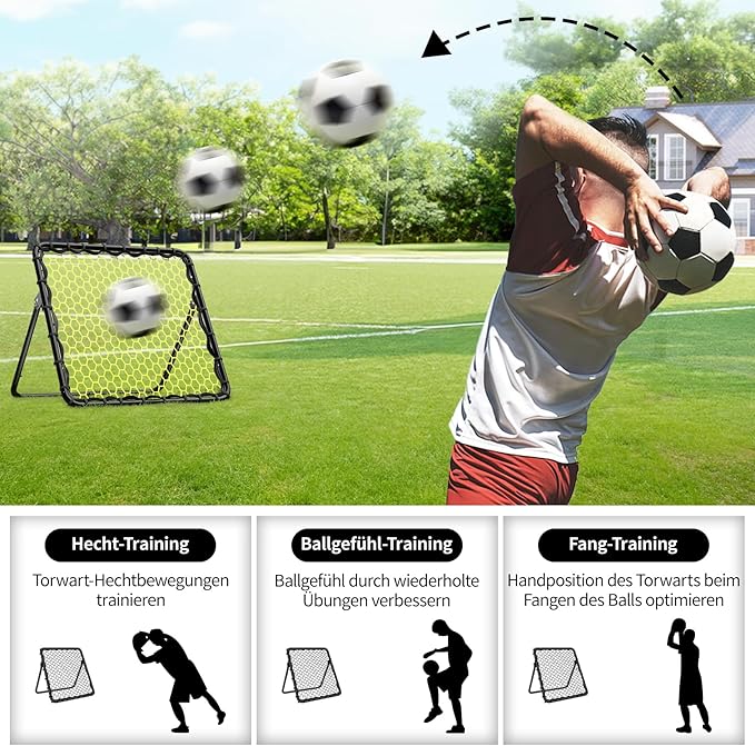 Portable Soccer Rebounder Net for Kids Soccer Training Practice