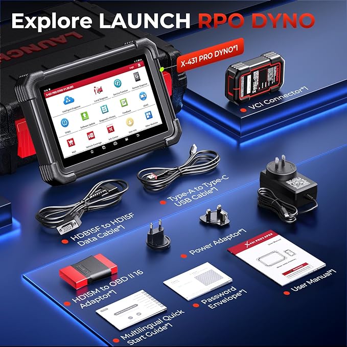Launch X431 PRO Dyno Bidirectional Scan Tool, ECU Coding Online Offline, 38 HOT Services, CANFD DoIP, FCA SGW, 8 Expansion Modules
