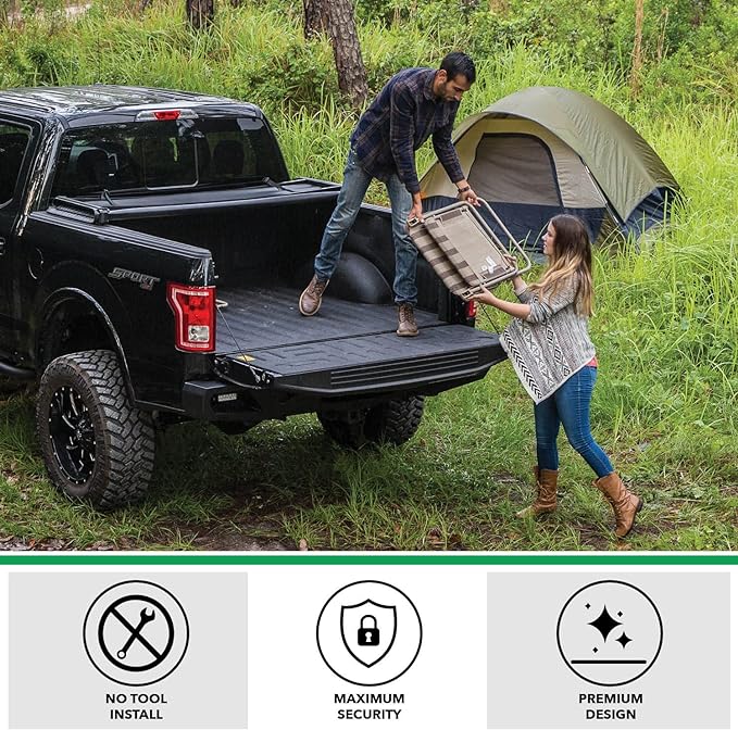 Gator ETX Soft Tri-Fold Truck Bed Tonneau Cover | 59102 | Fits 2007 - 2013, 2014 HD Chevy/GMC Silverado/Sierra 6' 7" Bed (78.7")