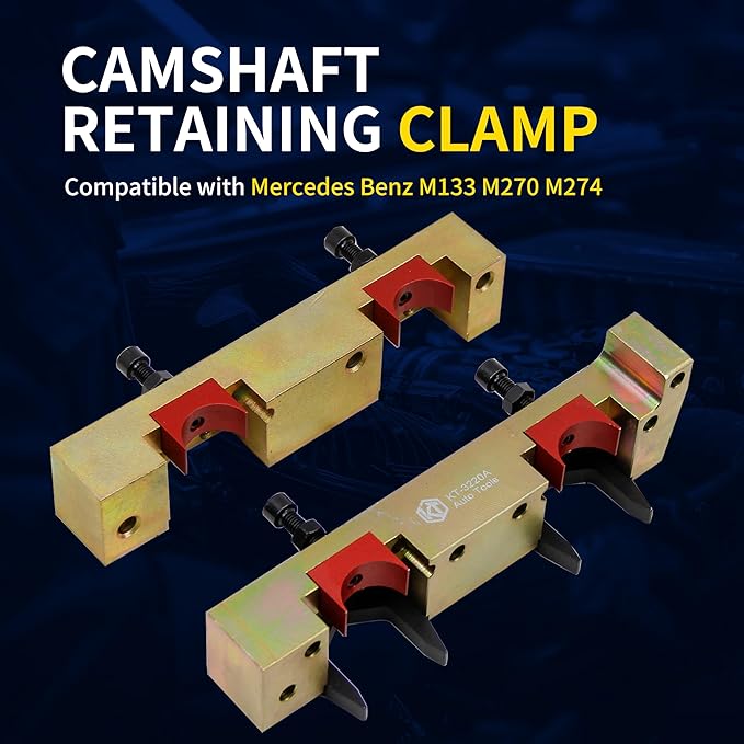 Engine Timing Tool Kit Compatible with Mercedes Benz M133 M270 M274, 15PCS Camshaft Locking Alignment Timing Tools Set with Carrying Case & Gloves