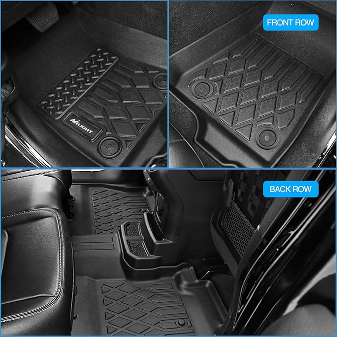 Nilight TPE Floor Mats for Ford Fusion Lincoln MKZ 2017 2018 2019 2020,All Weather Custom Fit Heavy Duty Floor Liners